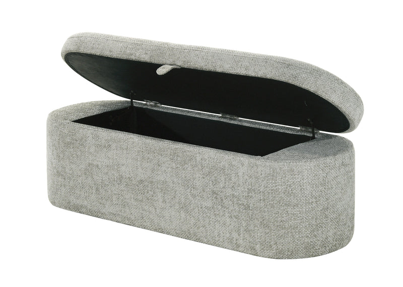 Philipa Storage Bench - Light Grey Tweed