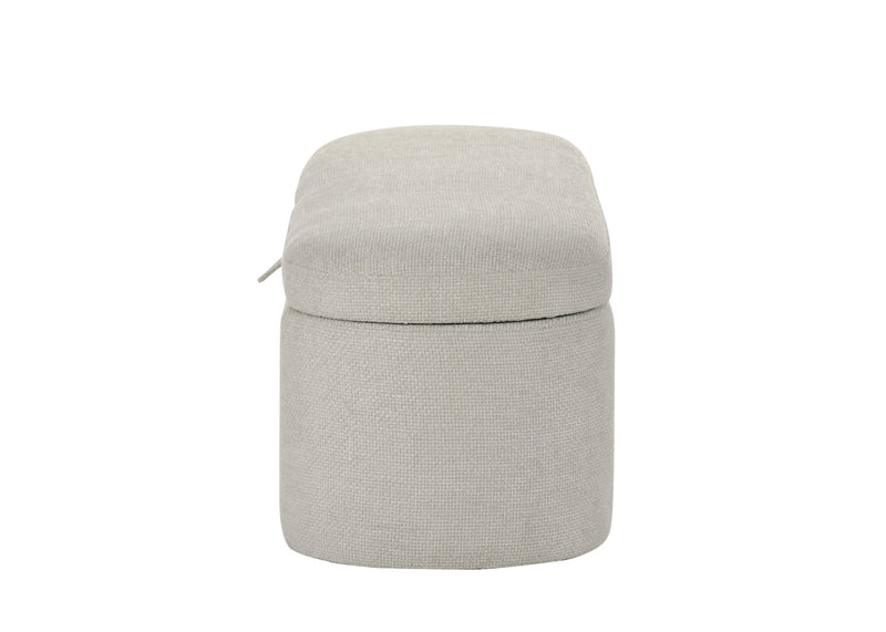 Crownmark Philipa Storage Bench - Oatmeal Tweed