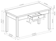 Crownmark Rylee Faux Marble Desk