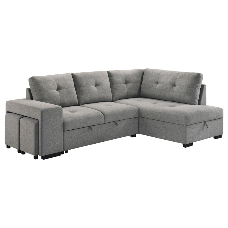 Roanne Fabric Upholstered Sleeper Sectional Sofa