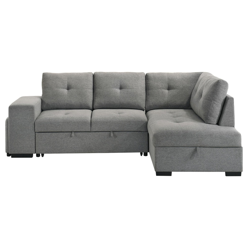 Roanne Fabric Upholstered Sleeper Sectional Sofa