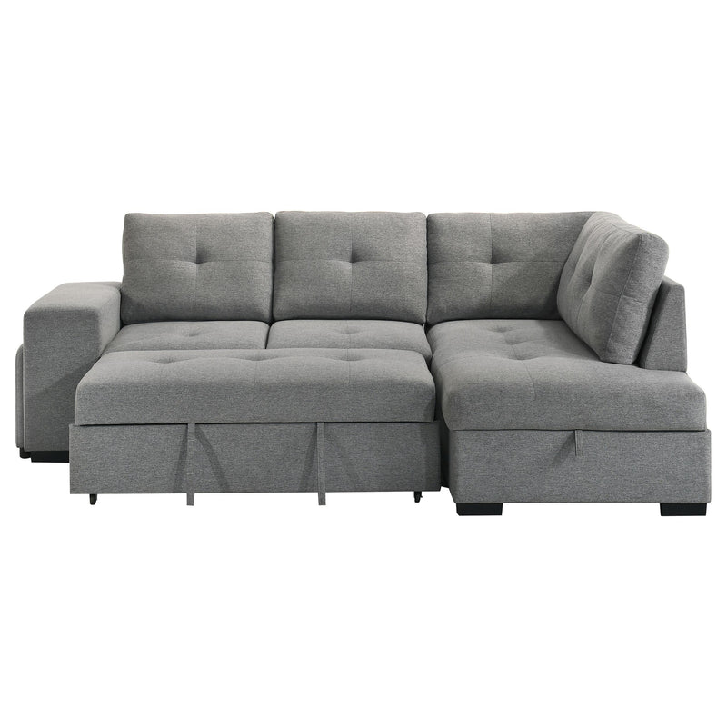 Roanne Fabric Upholstered Sleeper Sectional Sofa