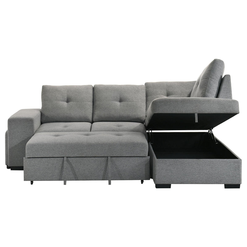 Roanne Fabric Upholstered Sleeper Sectional Sofa