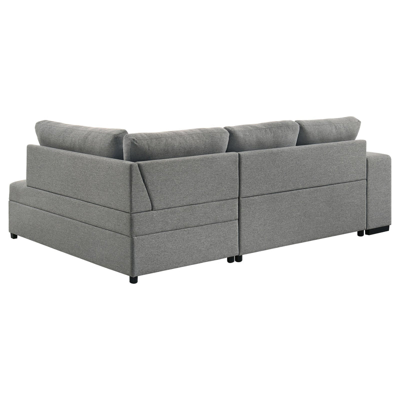 Roanne Fabric Upholstered Sleeper Sectional Sofa