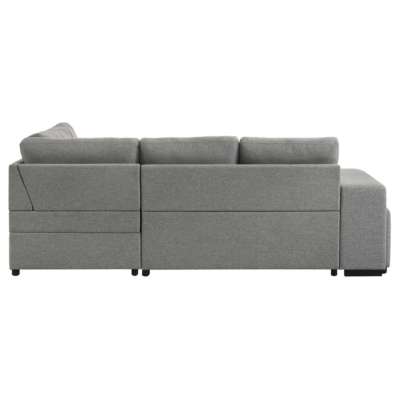 Roanne Fabric Upholstered Sleeper Sectional Sofa