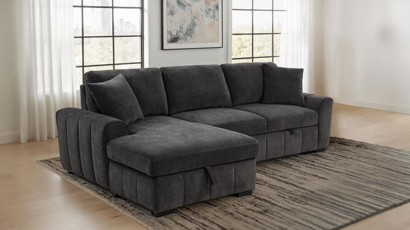 Pastrana Upholstered Sleeper Sectional Sofa LAF Chaise