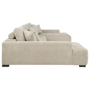 Cannella U-Shaped Double Chaise Upholstered Sectional Sofa Beige - detail 6