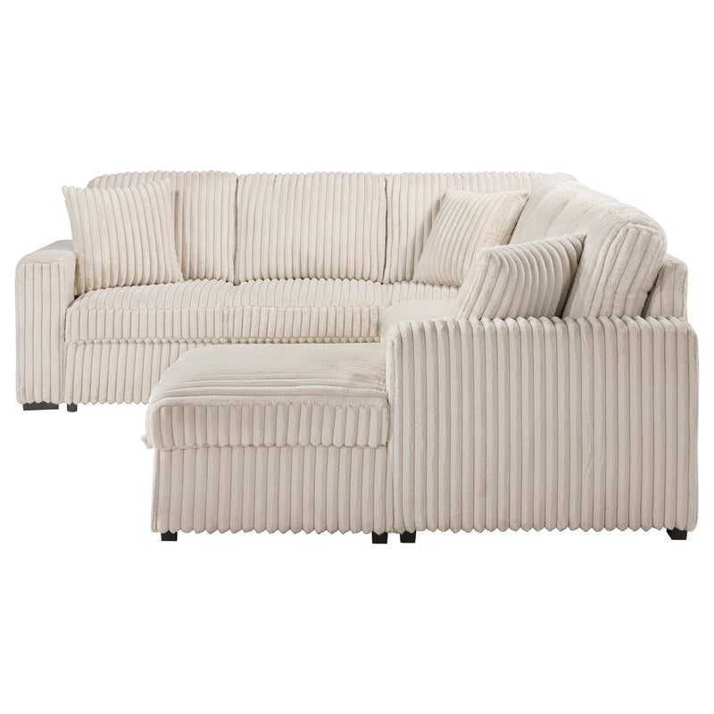Devonshire Sleeper Sectional Sofa Storage Chaise