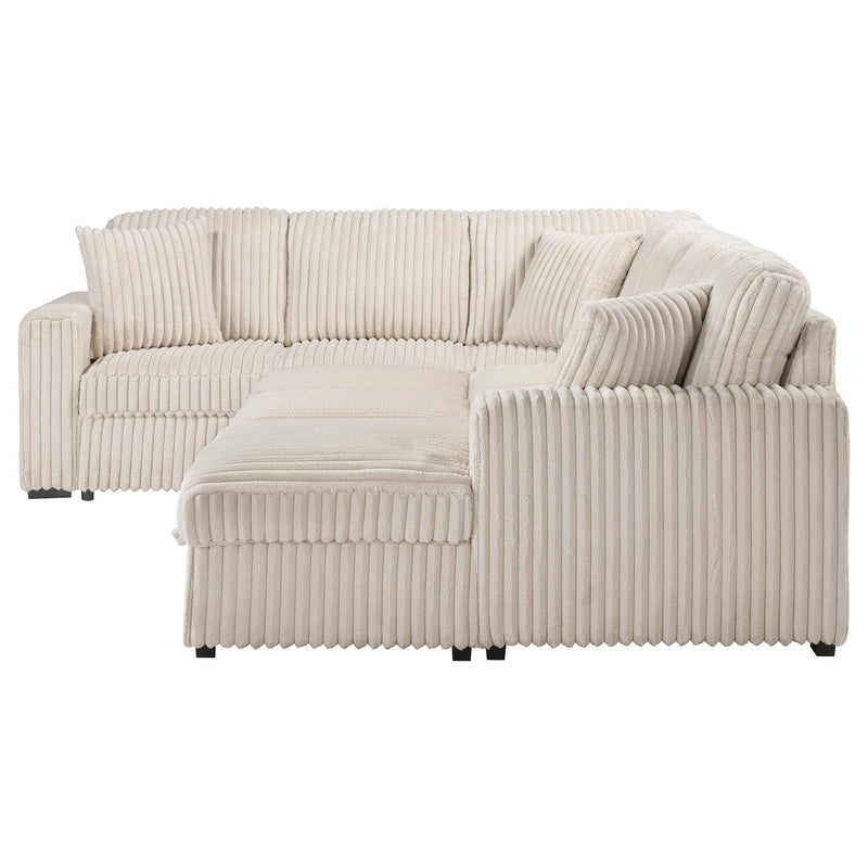 Devonshire Sleeper Sectional Sofa Storage Chaise