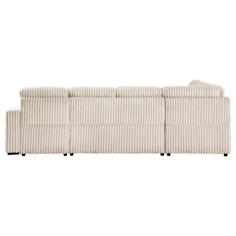 Devonshire Sleeper Sectional Sofa Storage Chaise