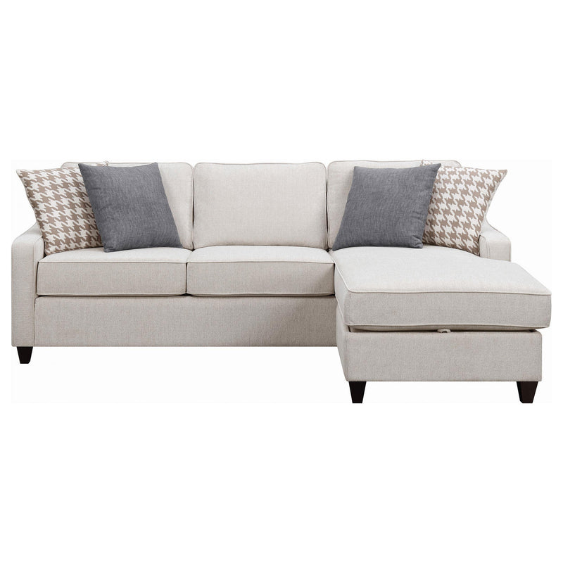 Mcloughlin Upholstered Sloped Arm Sectional Sofa