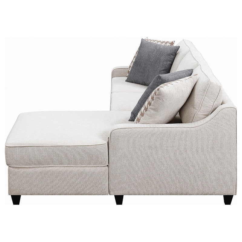 Mcloughlin Upholstered Sloped Arm Sectional Sofa