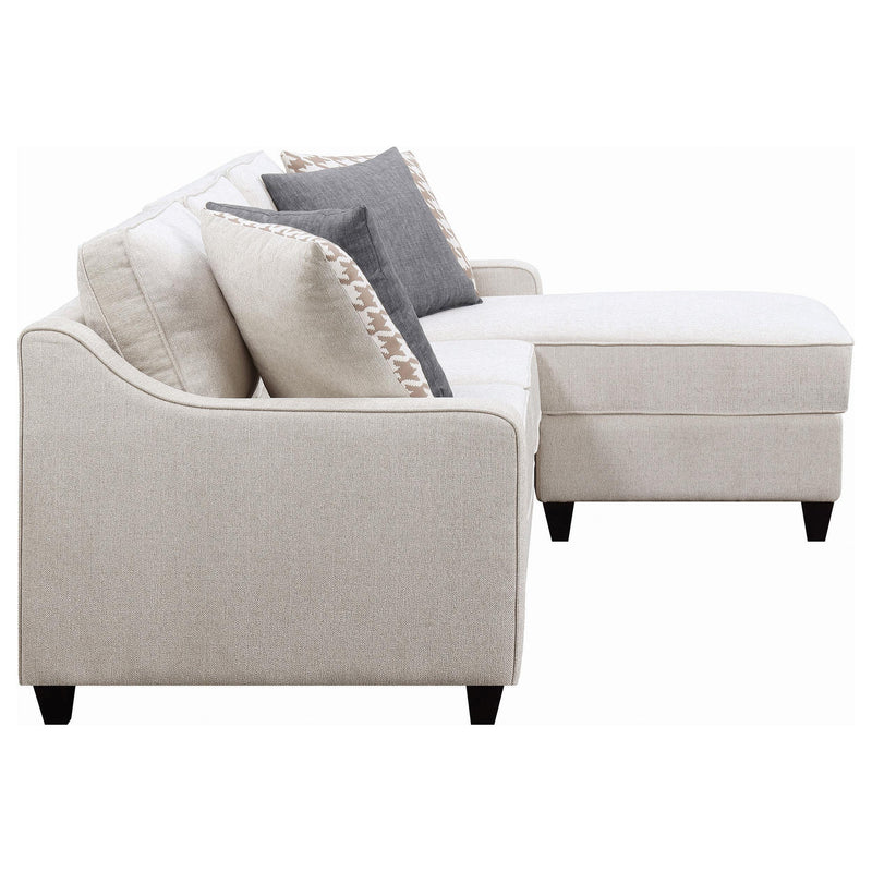 Mcloughlin Upholstered Sloped Arm Sectional Sofa