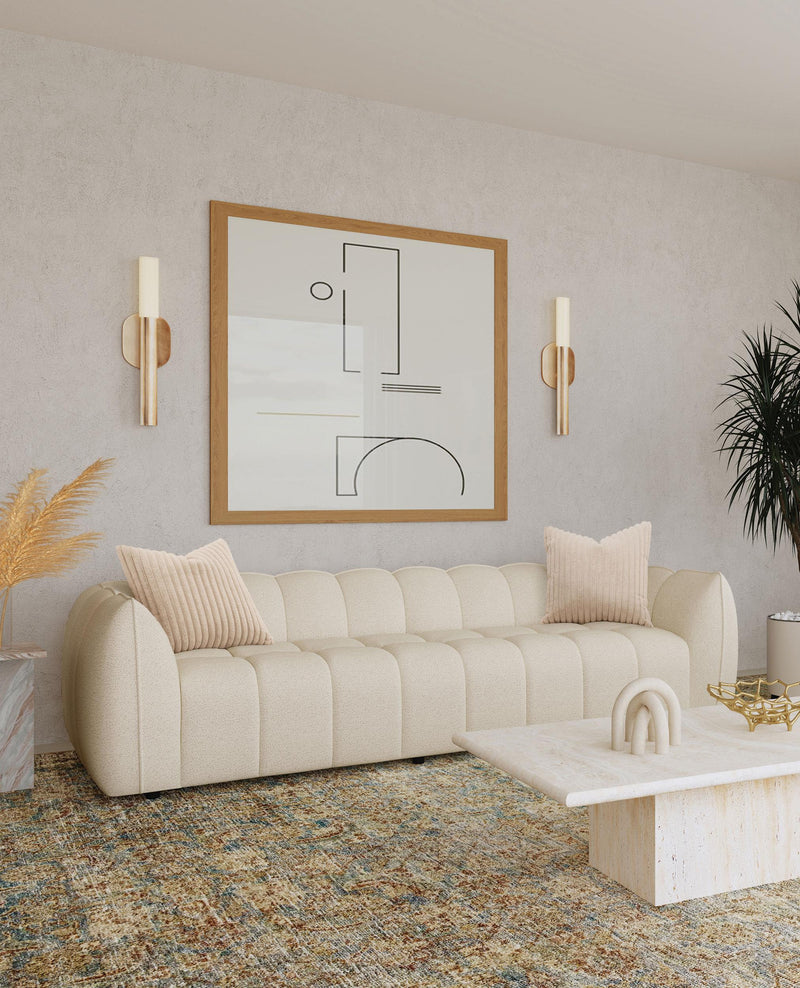 Winchester Boucle Upholstered Extra Long Sofa