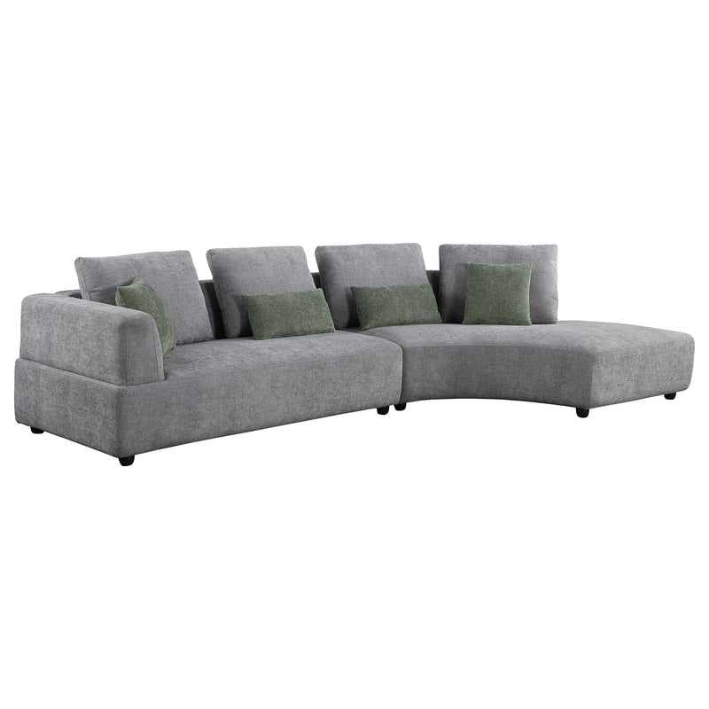 Toscano 134-inch Upholstered Sectional Sofa