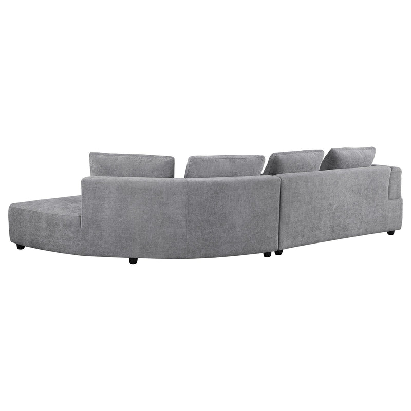 Toscano 134-inch Upholstered Sectional Sofa