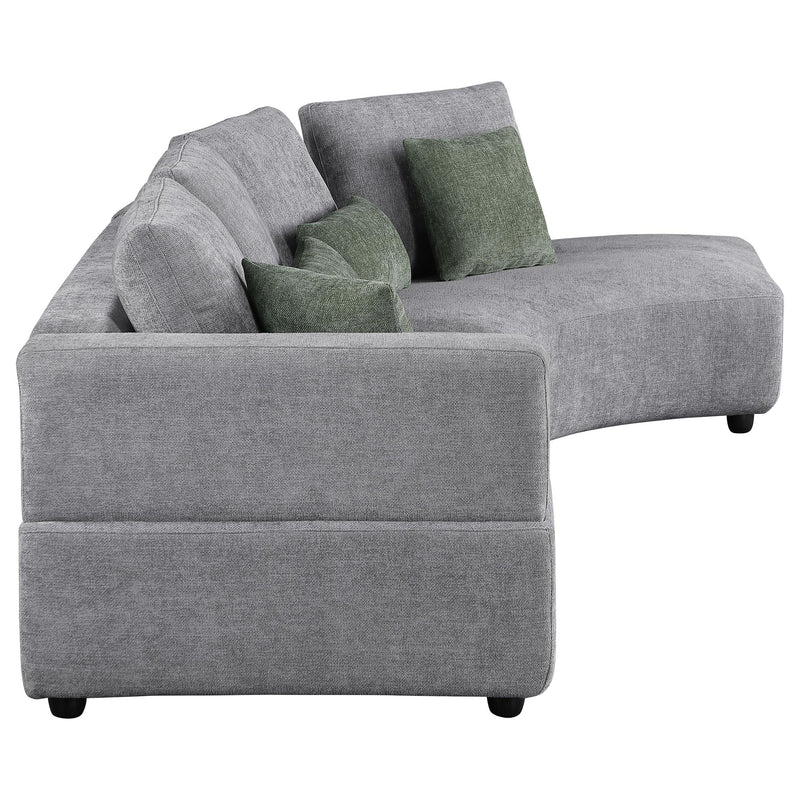 Toscano 134-inch Upholstered Sectional Sofa