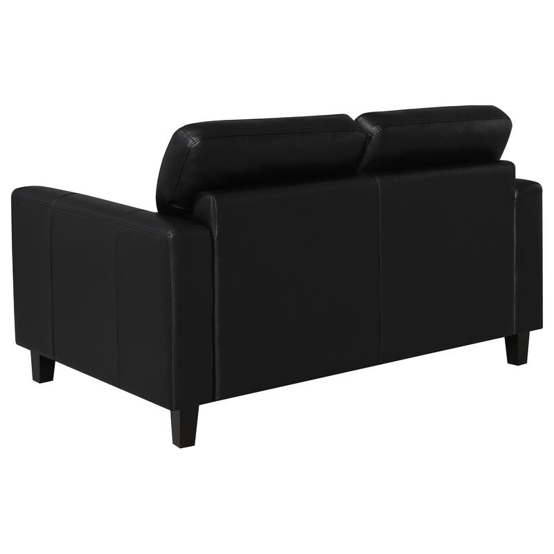 Scotland 3-piece Faux Leather Upholstered Sofa Set