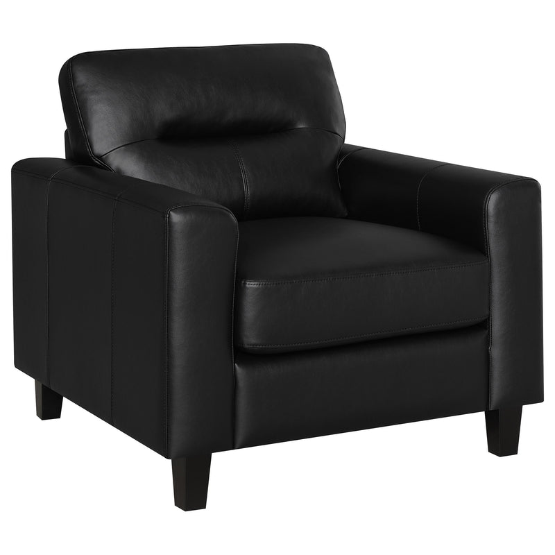 Scotland 3-piece Faux Leather Upholstered Sofa Set