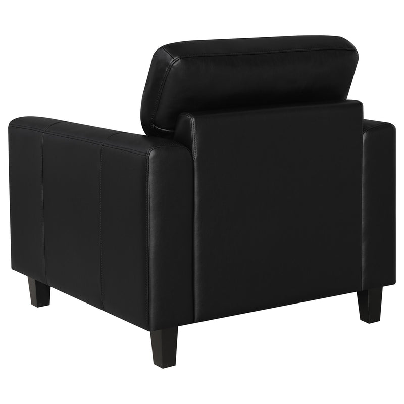 Scotland 3-piece Faux Leather Upholstered Sofa Set