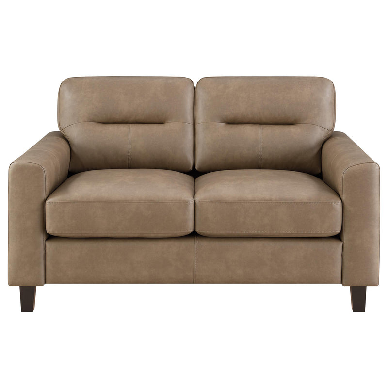 Scotland 3-piece Faux Leather Upholstered Sofa Set