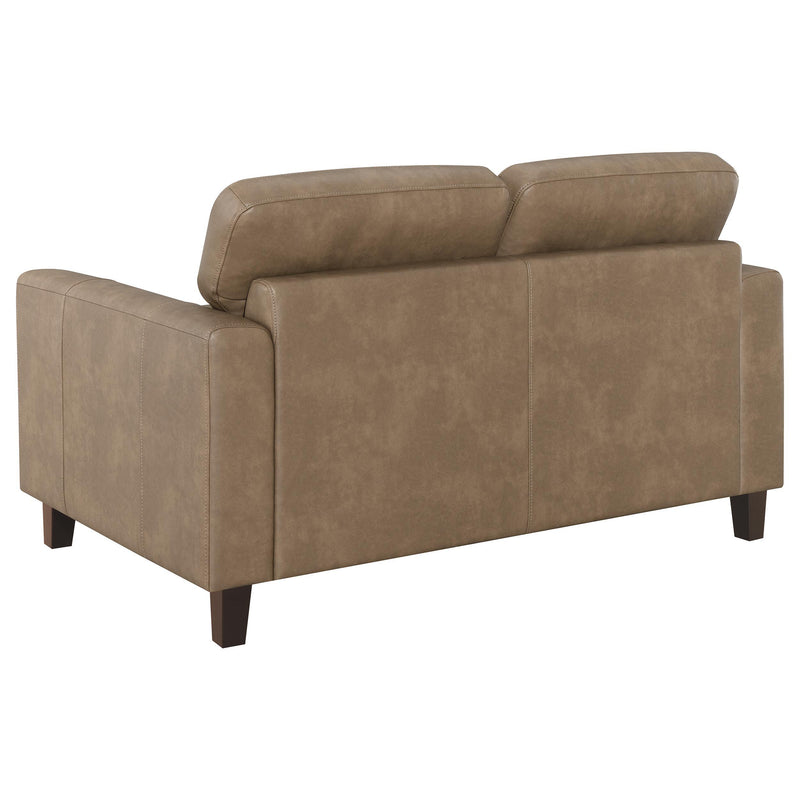 Scotland 3-piece Faux Leather Upholstered Sofa Set