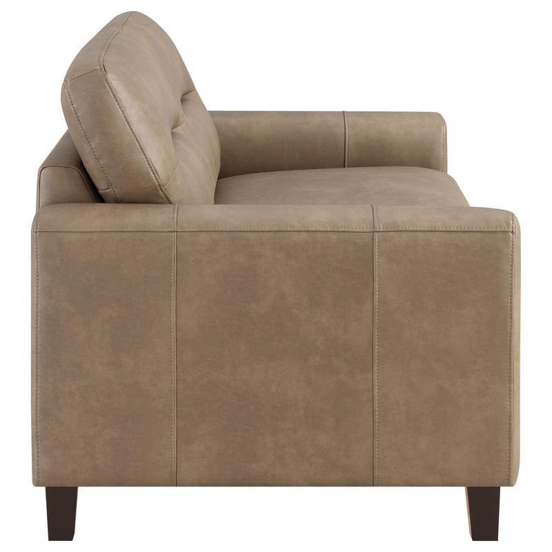 Scotland 3-piece Faux Leather Upholstered Sofa Set
