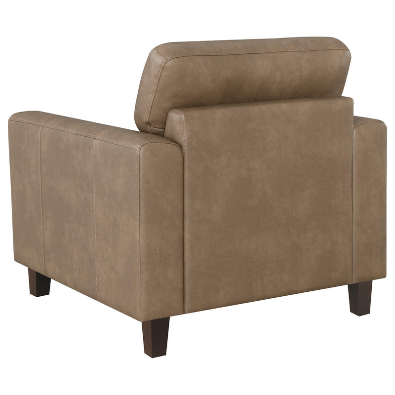 Scotland 3-piece Faux Leather Upholstered Sofa Set