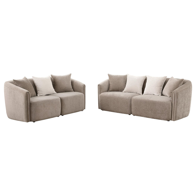 Townsend 2-piece Chenille Upholstered Sofa Set
