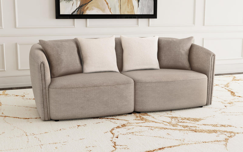 Townsend Chenille Upholstered Rolled Arm Sofa