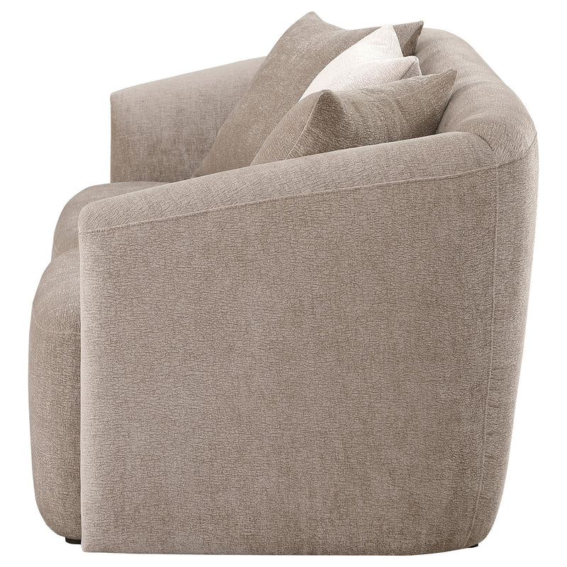 Townsend Chenille Upholstered Rolled Arm Loveseat