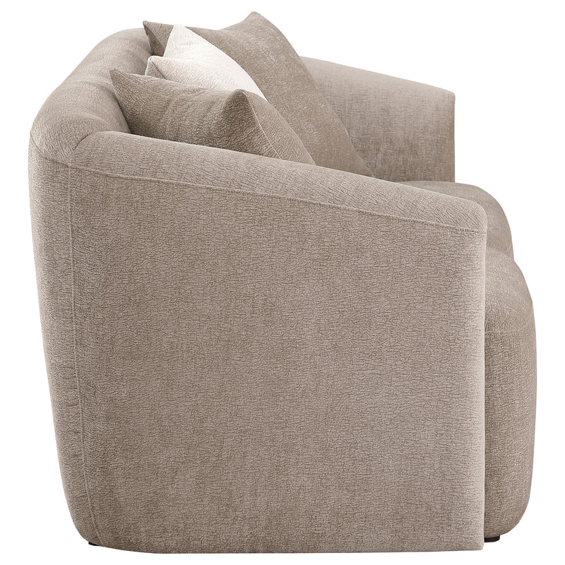 Townsend Chenille Upholstered Rolled Arm Loveseat