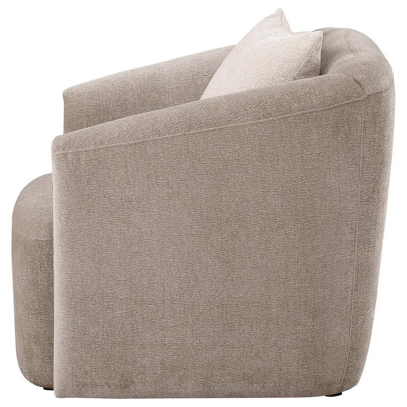 Townsend Chenille Upholstered Rolled Arm Chair