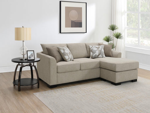 Storey Upholstered Sleeper Sectional Chaise Sofa Camel - alternate view