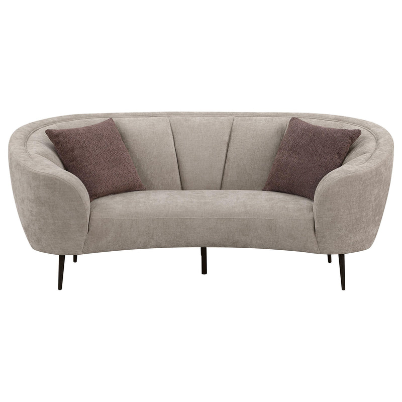 Ellorie 2-piece Upholstered Curved Sofa Set