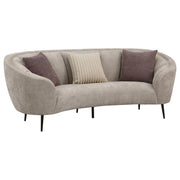 Ellorie 3-piece Upholstered Curved Sofa Set Beige - detail 3