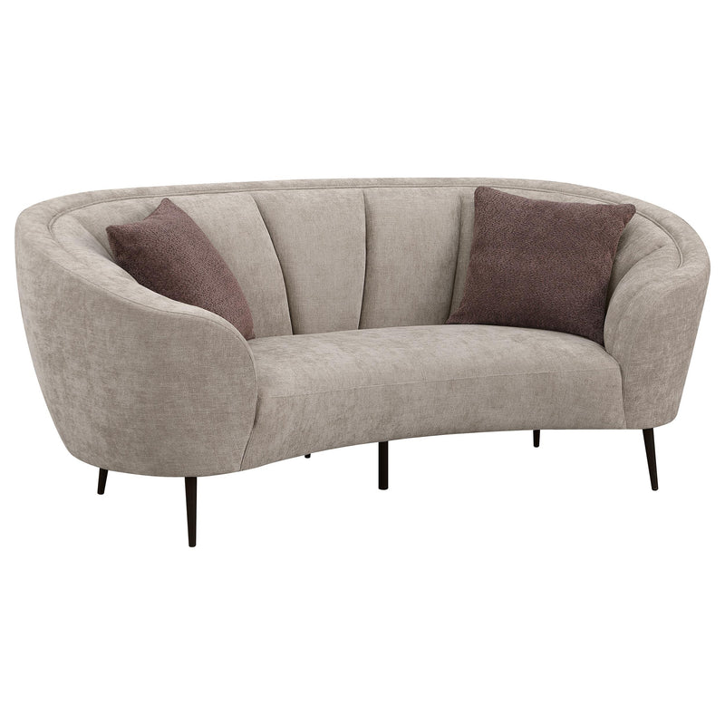 Ellorie 3-piece Upholstered Curved Sofa Set Beige - detail 6