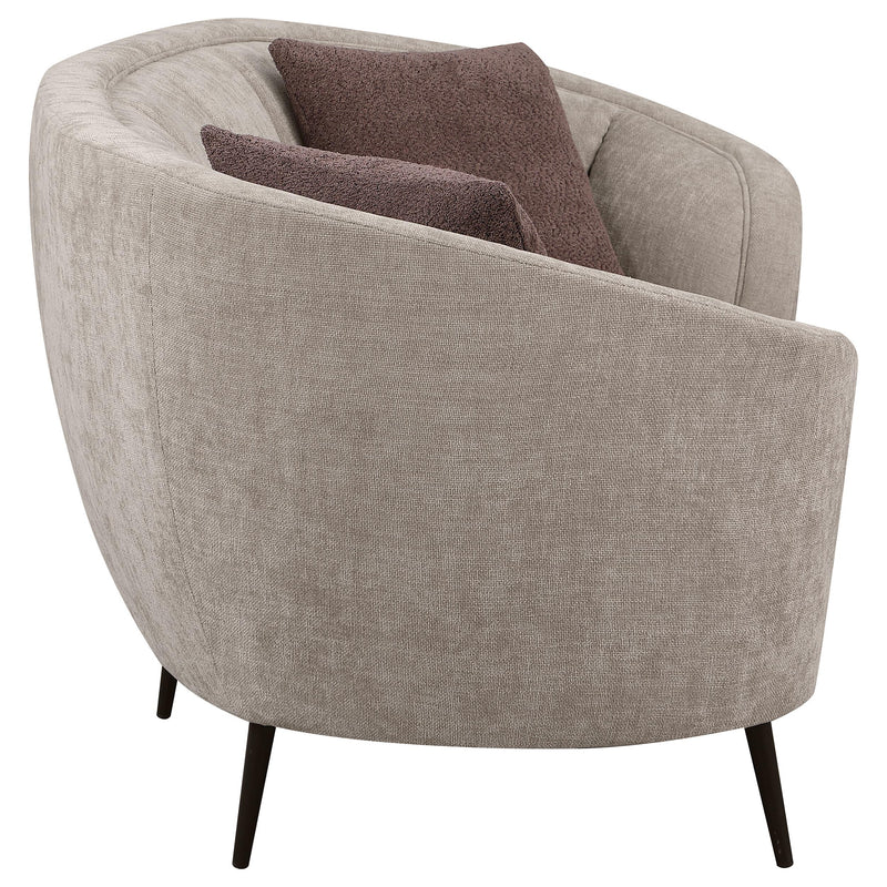 Ellorie 3-piece Upholstered Curved Sofa Set Beige - detail 8