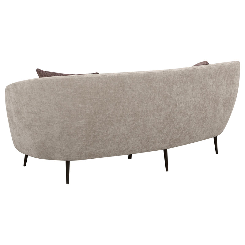 Ellorie Upholstered Channel Back Curved Sofa