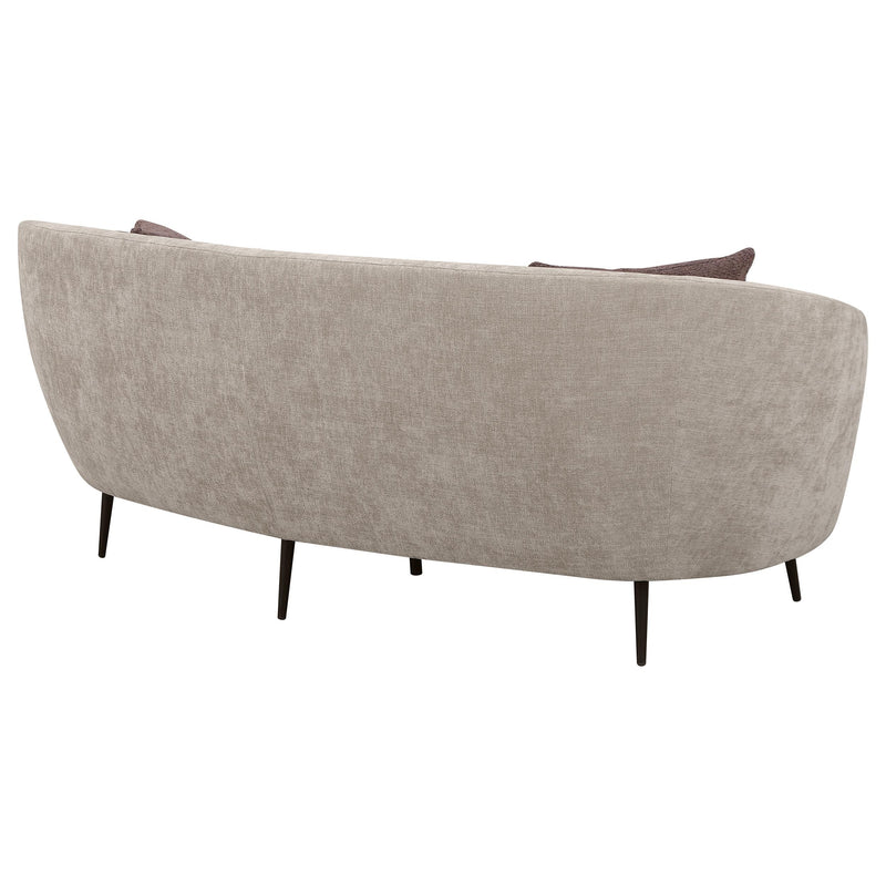 Ellorie Upholstered Channel Back Curved Sofa