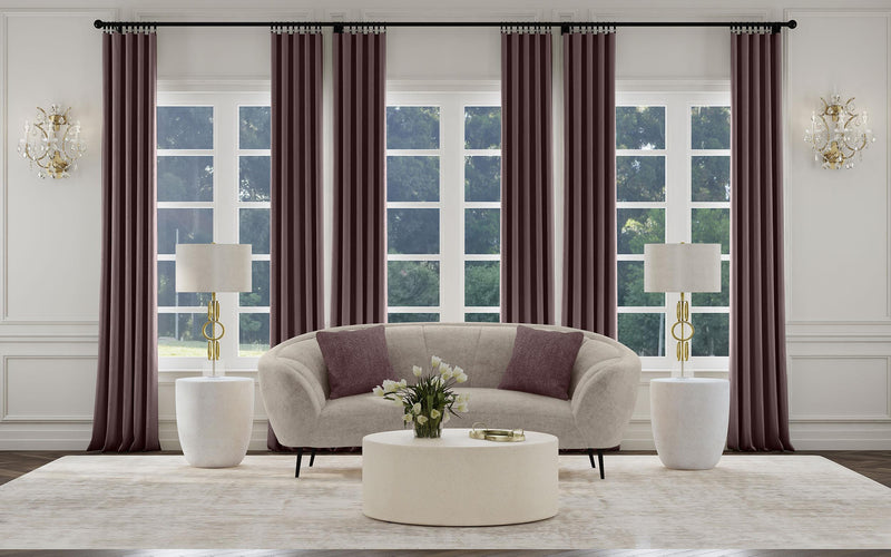 Ellorie Upholstered Channel Back Curved Loveseat