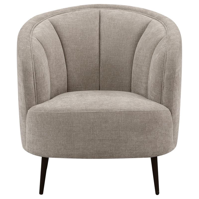 Ellorie Upholstered Channel Back Curved Chair