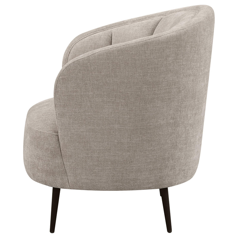 Ellorie Upholstered Channel Back Curved Chair