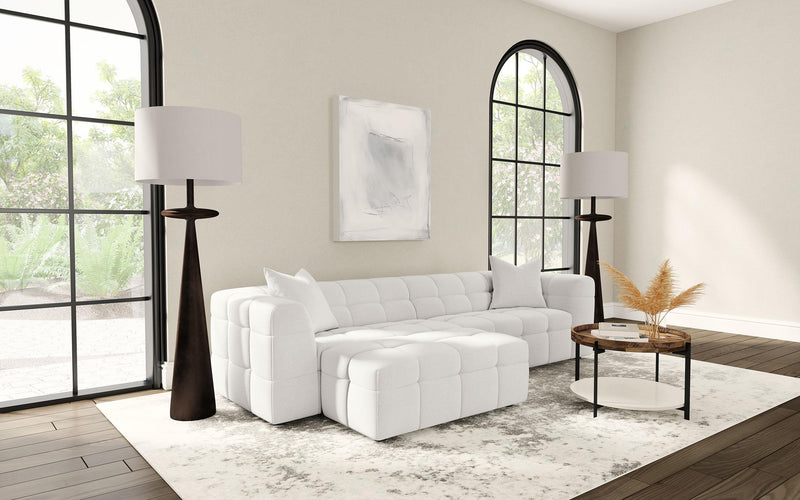 Everly Boucle Upholstered Extra Long Sofa