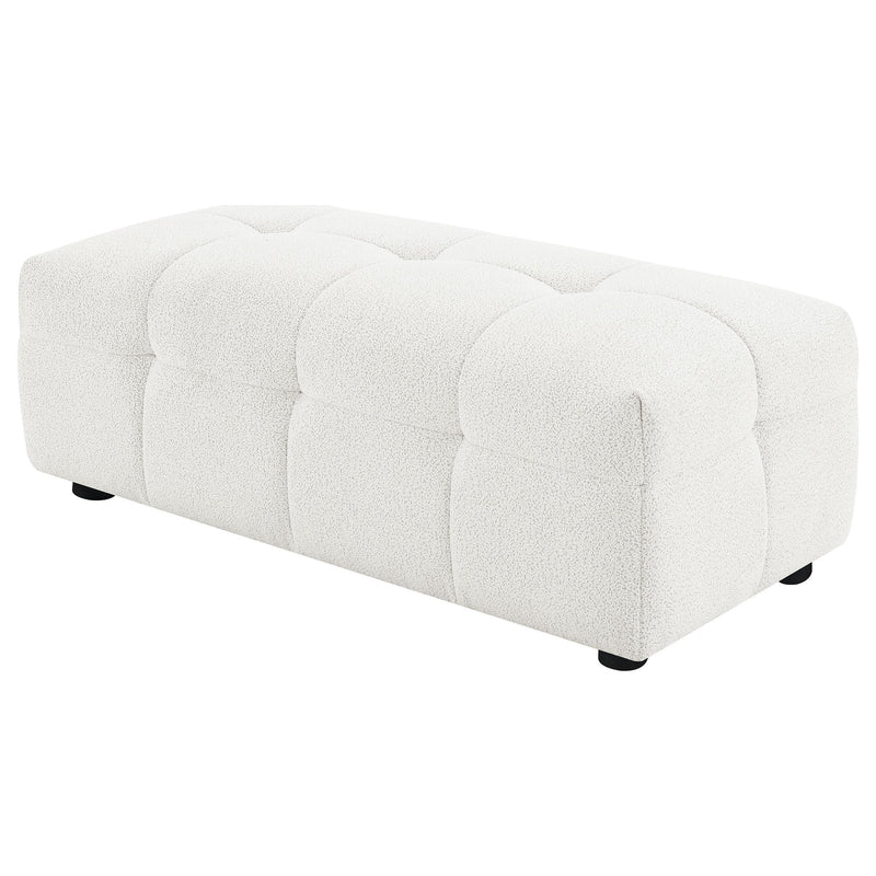 Everly Boucle Upholstered Rectangular Ottoman