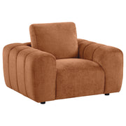 Burnett Chenille Upholstered Accent Chair Burnt Orange - alternate view