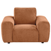 Burnett Chenille Upholstered Accent Chair Burnt Orange - detail 3
