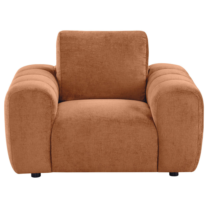 Burnett Chenille Upholstered Accent Chair Burnt Orange - detail 3