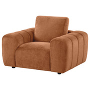 Burnett Chenille Upholstered Accent Chair Burnt Orange - detail 4