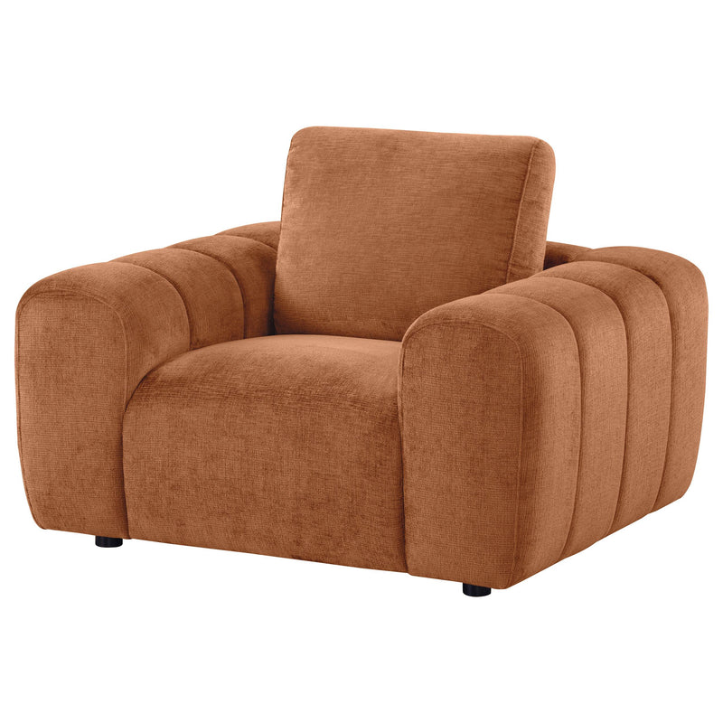Burnett Chenille Upholstered Accent Chair Burnt Orange - detail 4